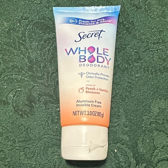Secret Whole Body Other - Secret Whole Body Deodorant - Peach & Vanilla Blossom Aluminum Free Invisible